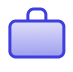 The icon of a blue suitcase.